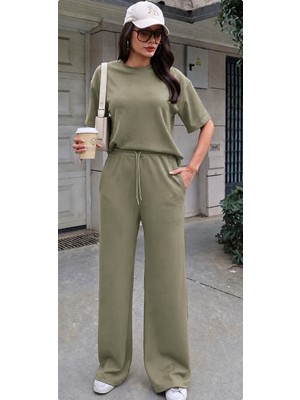 Esra Butik 3 Renk Kadın Ikili Takım Salaş Oversize Günlük Kombin