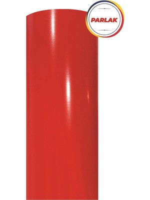 Parlak Kırmızı Yapışkanlı Kaplama Folyosu 122 cm x 1 mt