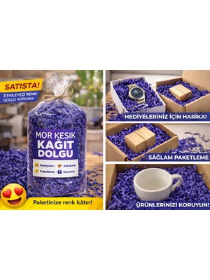 Orbak Kağıtçılık Morcivert  Z Zigzag Kırpık Kâğıt – Hediye Kutu Içi Dolgu Süsleme ve Dolgu Malzemesi 25 gr