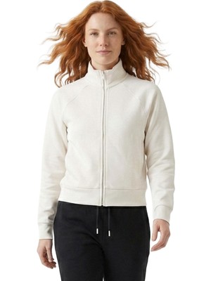 Sportive Kaia Full-Zip Kadın Beyaz Günlük Stil Eşofman Üstü 26YK0001-KBYZ