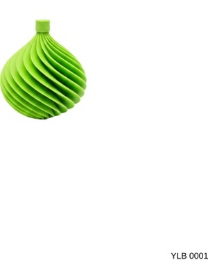 Yeşil Renk Spiral Desenli Mini Dekoratif Yılbaşı Süsü Ev Dekoru