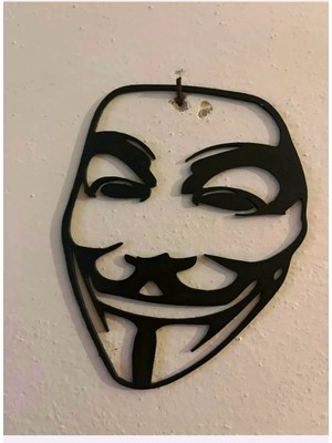 DU&ER V For Vendetta Duvar Süsü – Dekoratif Duvar Aksesuarı – Sanatsal Figür Objesi