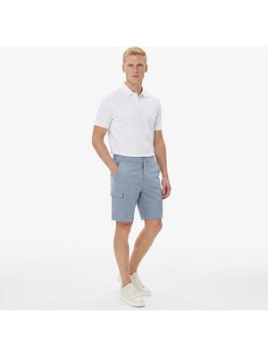 Nautica Erkek Mavi Regular Fit Kargo Şort K65068T.4AX