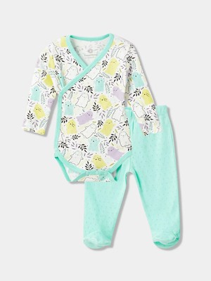Luggi Baby Uzun Kollu Kız Bebek Jakarlı Takım