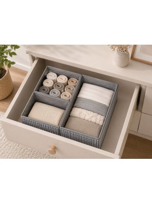 Pixue 4’lü Premium Çekmece Içi Düzenleyici Seti Çekmece Organizeri
