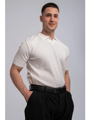 Kliff Erkek Fitilli Polo Yaka Triko