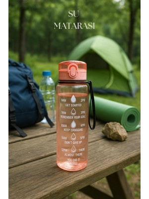 Bezos Suluk & Su Şişesi & Sporcu Matara Turuncu 1000 ml