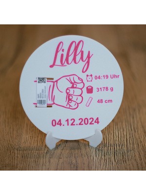 DU&ER 👶 Kişiye Özel Bebek Doğum Bilekliği – Bilgili ve Düzenlenebilir Hatıra