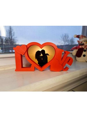 DU&ER Love Temalı Fotoğraf Çerçevesi – Dekoratif Aksesuar