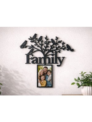 DU&ER “aile Ağacı” Temalı Fotoğraf Çerçevesi – Aile & Anılar Dekor Aksesuarı