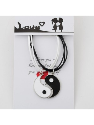 Zuum 2 Li Yin Yang Siyah Beyaz Ip Bileklik , Arkadaş Bileklik , Best Friends