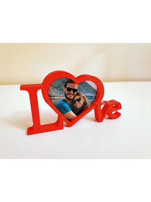 DU&ER Love Temalı Fotoğraf Çerçevesi – Romantik Dekoratif Aksesuar