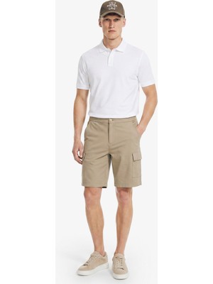 Nautica Erkek Kahverengi Regular Fit Kargo Şort K65068T.2GR