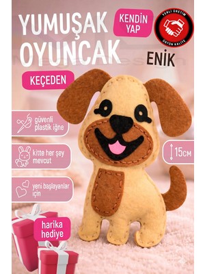 Mega Design Kendin Yap Hayvan Figürlü Keçe Dikiş Seti - Eğitici Çocuk El Işi Aktivite Kiti
