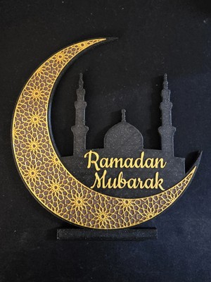 DU&ER Ramazan Mubarak Dekor Yazısı – Duvar & Parti Aksesuarı