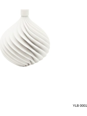 Beyaz Renk Spiral Desenli Mini Dekoratif Yılbaşı Süsü Ev Dekoru
