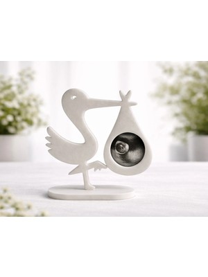 DU&ER Leylek Ultrason Fotoğraf Tutucu – Bebek Duyuru Dekoru Baby Announcement Stand
