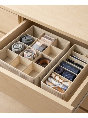 Pixue 2’li Premium Düzenleyici Seti M Boy Akordiyon Organizer  + 12 Bölmeli Sert Formlu Çekmece Içi Organizer