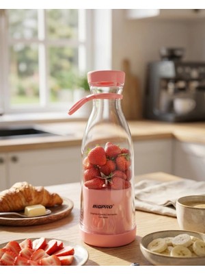 Beruflic Kablosuz Taşınabilir Blender Smoothie Milkshake Hazırlama Tek Tuş Kullanım
