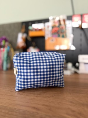Fiorbag Fermuarlı ve Astarlı Makyaj Çantası Tek Bölmeli Takı Organizeri Yıkanabilir Çok Amaçlı El Çantası