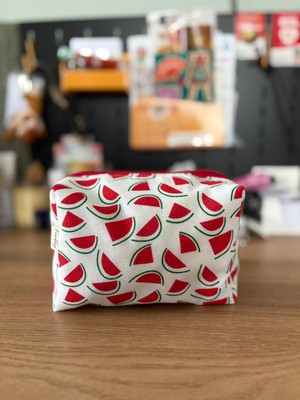 Fiorbag Fermuarlı ve Astarlı Makyaj Çantası Tek Bölmeli Takı Organizeri Yıkanabilir Çok Amaçlı El Çantası