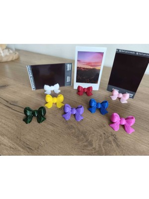 DU&ER Fiyonk Detaylı Fotoğraf ve Notluk Stand – 5’li Karışık Renkli Masa Organizeri