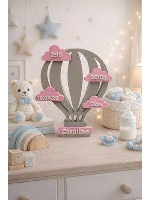DU&ER 👶 Kişiye Özel Bebek Balon Dekoru – Cinsiyet Sürpriz Balon / Baby Shower “love Gift” Masaüstü Süs