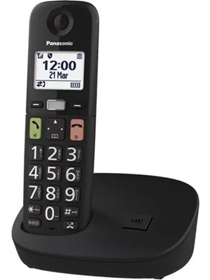 Panasonic Panasonıc KX-TGU110 Kablosuz LCD Ekranlı Telefon Siyah