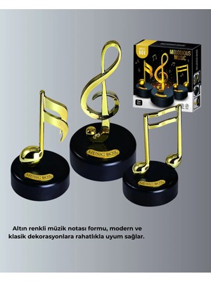 Sayarmarkt Sol Anahtarı Figürlü Müzik Kutusu - Dekoratif ve Melodili Şık Tasarım