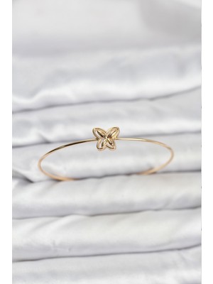 Negok Kelebek Model Gold Renk Bileklik