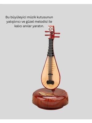 Sayarmarkt Dönen Pipa Tasarımlı Müzik Kutusu - Nostaljik ve Dekoratif Aksesuar