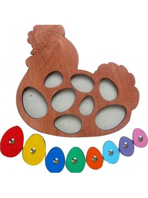 Hsc Bilişim Tavuk Şekilli Renkli Yumurta Puzzle
