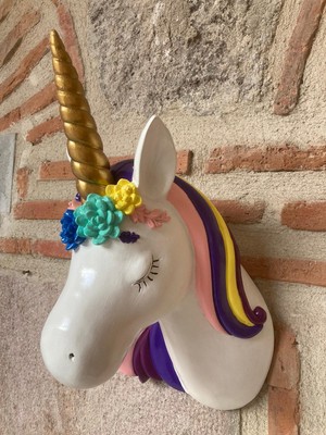 Wowo Craft Unicorn Duvar Biblo
