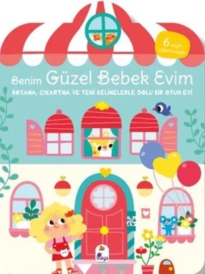 Buğlem Event Benim Güzel Bebek Evim-Boyama,çıkartma ve Yeni Kelimelerle Dolu Bir Oyun Evi(6 Sayfa Çıkar