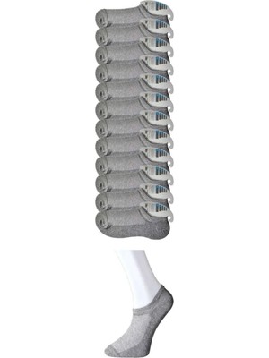 Nemere Gri Erkek Görünmez Çorap 12 Çift Mudanis