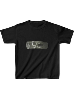 Nemere Baskılı T-Shirt - Siyah