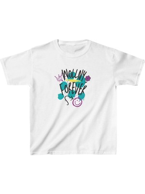 Nemere Çocuk Baskılı T-Shirt - Beyaz