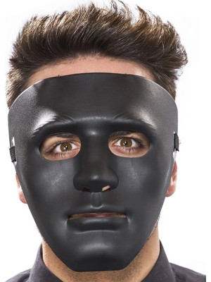 Nemere Mey Ithalat® Siyah Renk Hip Hop Anonim Jabbawockeez Dans Maskesi 18X19 cm