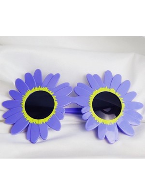 Nemere Mey Ithalat® Mor Renk Papatya Şekilli Parti Gözlüğü 18X10 cm