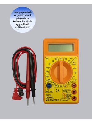 Enco Store Elektrik Ölçüm Cihazı Dijital Multimetre 10 Amper Destekli
