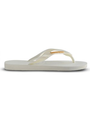 Beyaz Havaianas Havaianas Metal Logolu Kadın Terlik