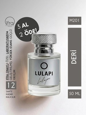 Lulapi M201 Leather Erkek Parfüm 50 ML | Deri Baharat Odunsu | Yüksek Kalıcılık