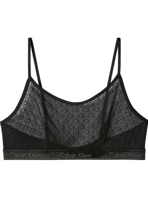 Calvin Klein Siyah Kadın Sporcu Büstiyer Unlıned Bralette LV00QF8871UB1