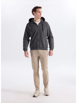 Blauer Gri Erkek Kapüşonlu Standart Fit Sweatshirt 25WBLUF02056-969 Pender