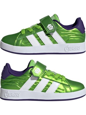 Adidas Yeşil Erkek Çocuk Yürüyüş Ayakkabısı HP3607 Grand Court  Hulk El K