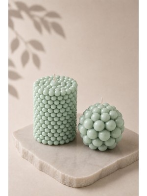 Atelier Lumira Bubble Form - 2'li Dekoratif Mum