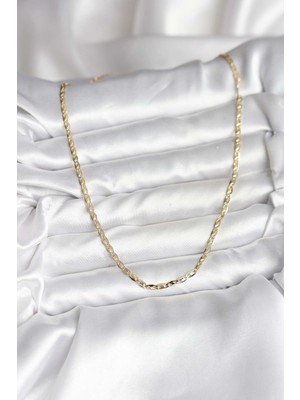 Decostyle 14K Gold Renk Kaplama Ezme Zincir Model cm Kadın Kolye