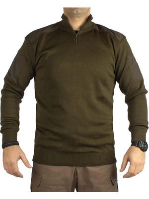 YDS ASKERİ KAZAK - Nefes Alabilen Kumaşlı Erkek Haki Renkli Outdoor Kullanım İçin L Beden