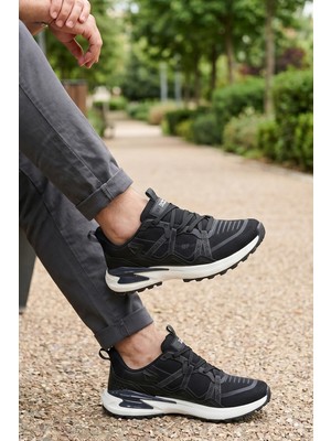In Step Rover-X Serisi: Siyah Erkek Günlük Şehir ve Outdoor Spor Ayakkabı