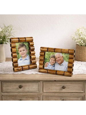 Digitronix Ahşap Bambu Fotoğraf Çerçevesi 10X15